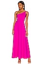view 1 of 3 One Shoulder String Maxi Dress in Magenta