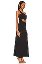 view 2 of 3 One Shoulder Maxi Dress in Black