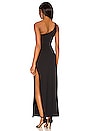 view 3 of 3 One Shoulder Maxi Dress in Black