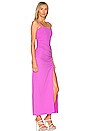 view 2 of 3 Thin Strap Ruched Maxi Dress in Snap Dragon