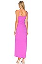 view 3 of 3 Thin Strap Ruched Maxi Dress in Snap Dragon