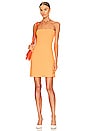 view 1 of 4 Strapless Tube Dress in electric orange