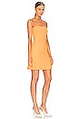 view 2 of 4 Strapless Tube Dress in electric orange