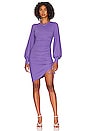 view 1 of 3 Gathered Sleeve Mini Dress in Violette