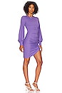 view 2 of 3 Gathered Sleeve Mini Dress in Violette
