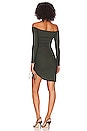 view 4 of 4 Off The Shoulder Mini Dress in Hunter