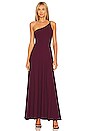 view 1 of 3 One Shoulder String Maxi Dress in Port