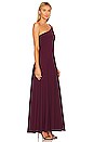 view 2 of 3 One Shoulder String Maxi Dress in Port