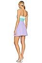 view 3 of 4 Colorblocked Strapless Dress in Mykonos