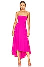 view 1 of 3 High Low Strapless Dress in Pink Glo