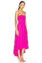 view 2 of 3 High Low Strapless Dress in Pink Glo