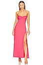 view 1 of 3 Twist Front Strapless Dress in Watermelon