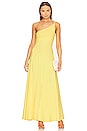 view 1 of 3 One Shoulder Dress in Lemon Zest