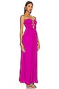 view 2 of 3 Circle Front Maxi Dress in Magenta