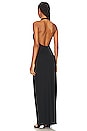 view 3 of 3 Halter Low Back Maxi Dress in Black