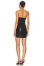 view 3 of 3 Faux Leather Wire Mini Dress in Black