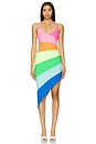 view 1 of 3 Colorblock Mini Dress in Rainbow