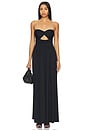 view 1 of 3 Twist Front Strapless Dress in Black