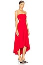 view 2 of 3 Mesh Tube High Low Dress in Perfect Red