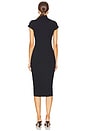 view 3 of 3 Mock Neck Short Sleeve Dress in Black