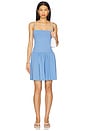 view 1 of 3 Low Waist Flare String Dress in Sky