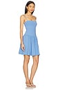view 2 of 3 Low Waist Flare String Dress in Sky