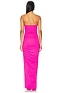 view 3 of 3 Angle Wire Strapless Gathered Dress in Hot Pink
