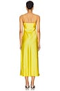 view 3 of 3 Satin Bias Cut Slip Dress in Lemon