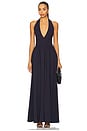 view 1 of 3 Halter Gathered Dress in Midnight