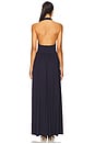 view 3 of 3 Halter Gathered Dress in Midnight