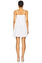 view 3 of 3 Embroidered Poplin V Wire Dress in Sugar