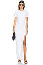 view 1 of 3 Side Gathered Slit Dress in Sugar