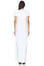 view 3 of 3 Side Gathered Slit Dress in Sugar