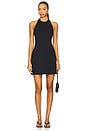 view 1 of 3 Halter Flare Dress in Black