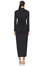 view 3 of 3 Mock Neck Long Sleeve Dress in Black