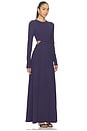view 2 of 4 Crew Side Slit Occasion Dress in Eggplant