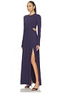 view 3 of 4 Crew Side Slit Occasion Dress in Eggplant