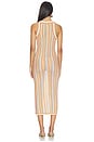 view 3 of 4 Stripe Sweater Henley Dress in Apricot & Potion