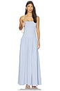 view 1 of 3 Tube Drop Waist Maxi Dress in Blue