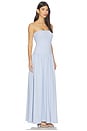 view 2 of 3 Tube Drop Waist Maxi Dress in Blue