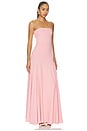 view 2 of 3 Gathered Waist Tube Dress in Pink Icing