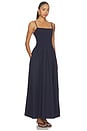 view 2 of 3 Poplin String Drop Waist Maxi Dress in Midnight