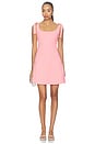 view 1 of 3 Tie Strap A-line Dress in Pink Icing