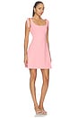 view 2 of 3 Tie Strap A-line Dress in Pink Icing