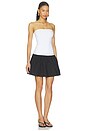 view 2 of 3 Poplin Tube Drop Waist Dress in Sugar & Black