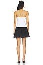 view 3 of 3 Poplin Tube Drop Waist Dress in Sugar & Black