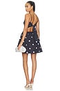 view 3 of 3 Polka Dot Tie Back Dress in Midnight & Sugar