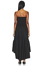 view 4 of 3 Poplin Tube High Low Dress in Black
