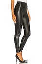view 2 of 4 Faux Leather Leggings in Black
