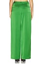 view 4 of 6 Satin Pleated Pant in Shamrock